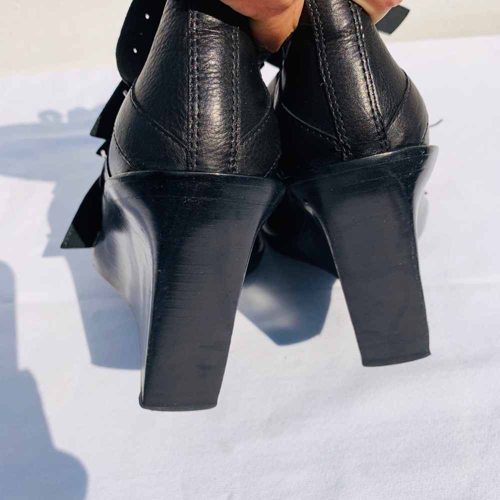Ann Demuelemeester Black Buckle Blanche Boot 9 - Picture 7 of 15